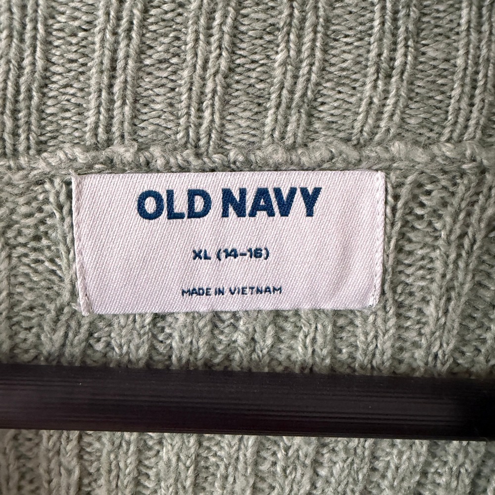 Old Navy Mock Neck Sweater Womens XL Green NEW Ribbed Raglan Pullover 771201 - Picture 3 of 7